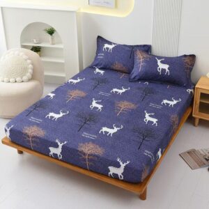 বিছানার চাদর সাথে থাকছে ২ টি বালিশের কভার