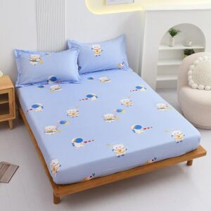 বিছানার চাদর সাথে থাকছে ২ টি বালিশের কভার